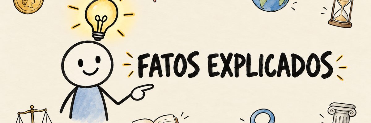 Fatos Explicados: boneco de palito com uma lâmpada acesa sobre a cabeça